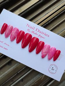 Red & Pink Press-On Nails