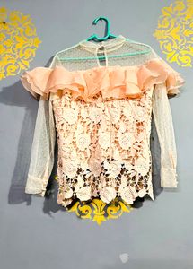 Romantic Lace Ruffle Top