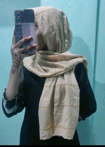 Bronze Hijab And Beige Hijaab