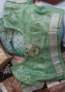 Elegant Green Saree