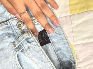 Distressed Denim Shorts