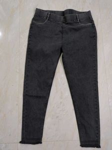 Gray Denim Jeggings