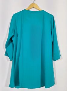 Teal Blue Top For Women | Bust 42 | Length 31