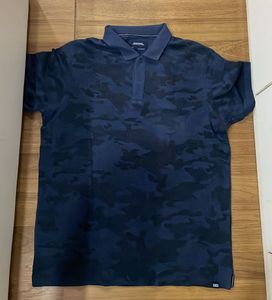 Exceed Navy Blue Pattern T-Shirt