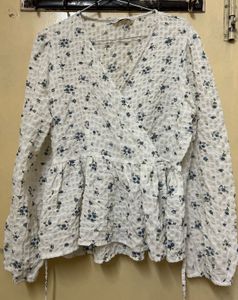 White Georgette Top