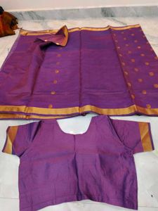 Purple &amp; Gold Sari