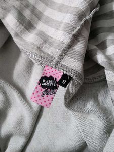 Floral Print Hoodie with Buttons