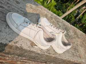 Highlander White Casual Sneakers