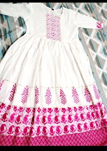 New Anarkali Kurti Mulmul Cotton