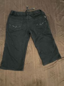 Black Shorts with Drawstring