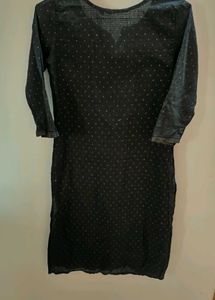 Embroidered Black Kurti