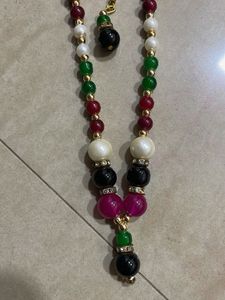 Beaded Necklace &amp; Earring Set