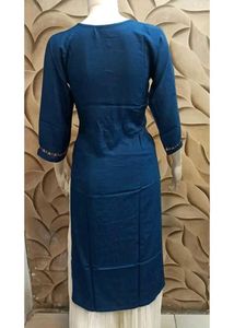 Elegant Blue Embroidered Kurta