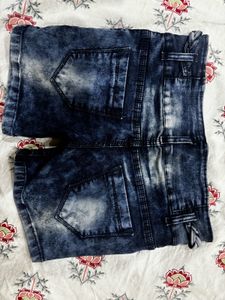Distressed Denim Shorts