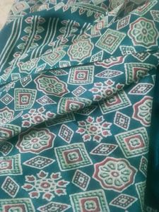 Semi Modal Saree With Blouse Metterial