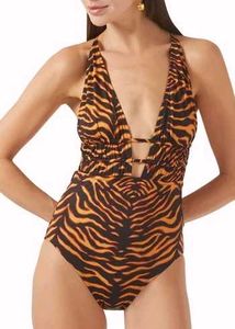 Tiger Print Swimsuit