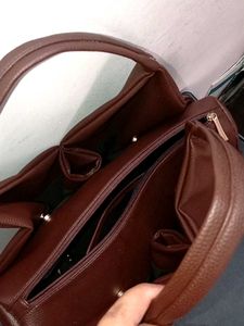 Brown Blouse Design Shoulder Bag