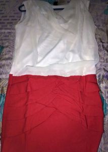 Red & White Dress Top🥰