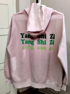 💥BUY1GET1💥 pink YSHIZI teddy bear graphic print oversized hoodie.