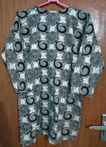 Grey Printed Kurti
