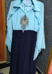 Blue & Navy Embellished Dress