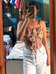 Floral Corset Top New
