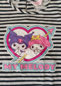 Black&amp;White Striped Top Girl