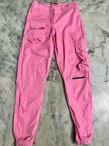 Pink Cargo Trouser Pant