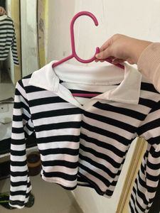 Striped Long Sleeve Top