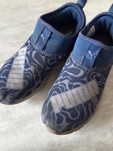 Puma Kids Blue Slip-On Shoes 32 size
