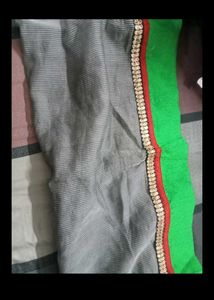 Beautiful Dupatta With Golden Green Border