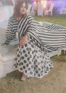 Striped & Polka Dot Saree