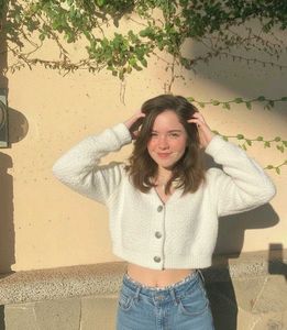 Cute Cropped Knit Cardigan