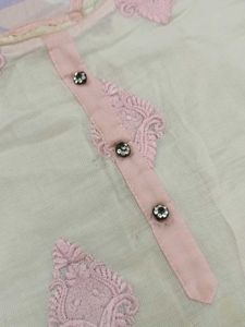 Pink And White Kurti