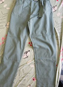 High Waist Blue Pants