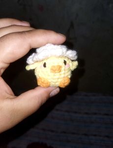 Crochet Chicken Keychain