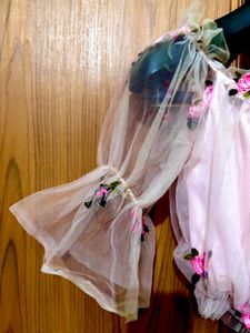 Cute Pink Net Top