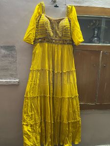 Yellow Anarkali