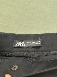 Zara Slim Black Trousers