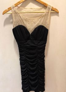 Elegant Black Imported Party Dress