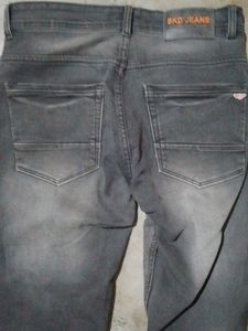 Gray Wash Slim Fit Jeans