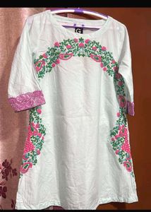 Pure Cotton Embroidered Kurti