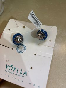 Kalbelia Blue Enamel Stud Earrings