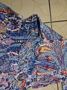 Paisley Print Mini Dress