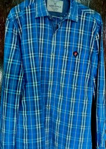 ADD-ONCE Blue Checkered Shirt