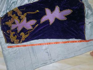 Imported Vintage Beaded Velvet Long Skirt