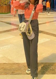 Knitted Pink Crop Top With Full Sleeves