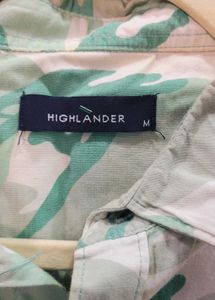 Highlander Green Printed Shirt