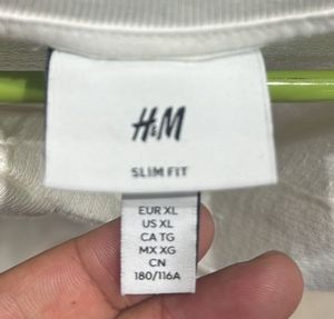 H&amp;M White Polo Shirt