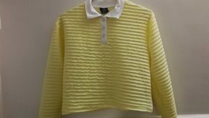 Yellow Textured Jacket